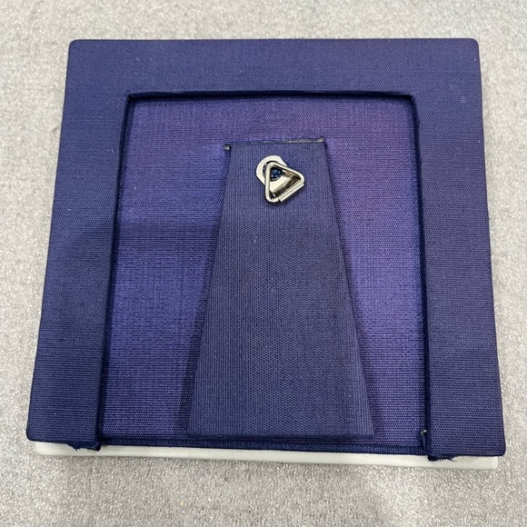 VTG Floral 5” Square Ceramic Picture Frame Japan - Picture 4 of 5